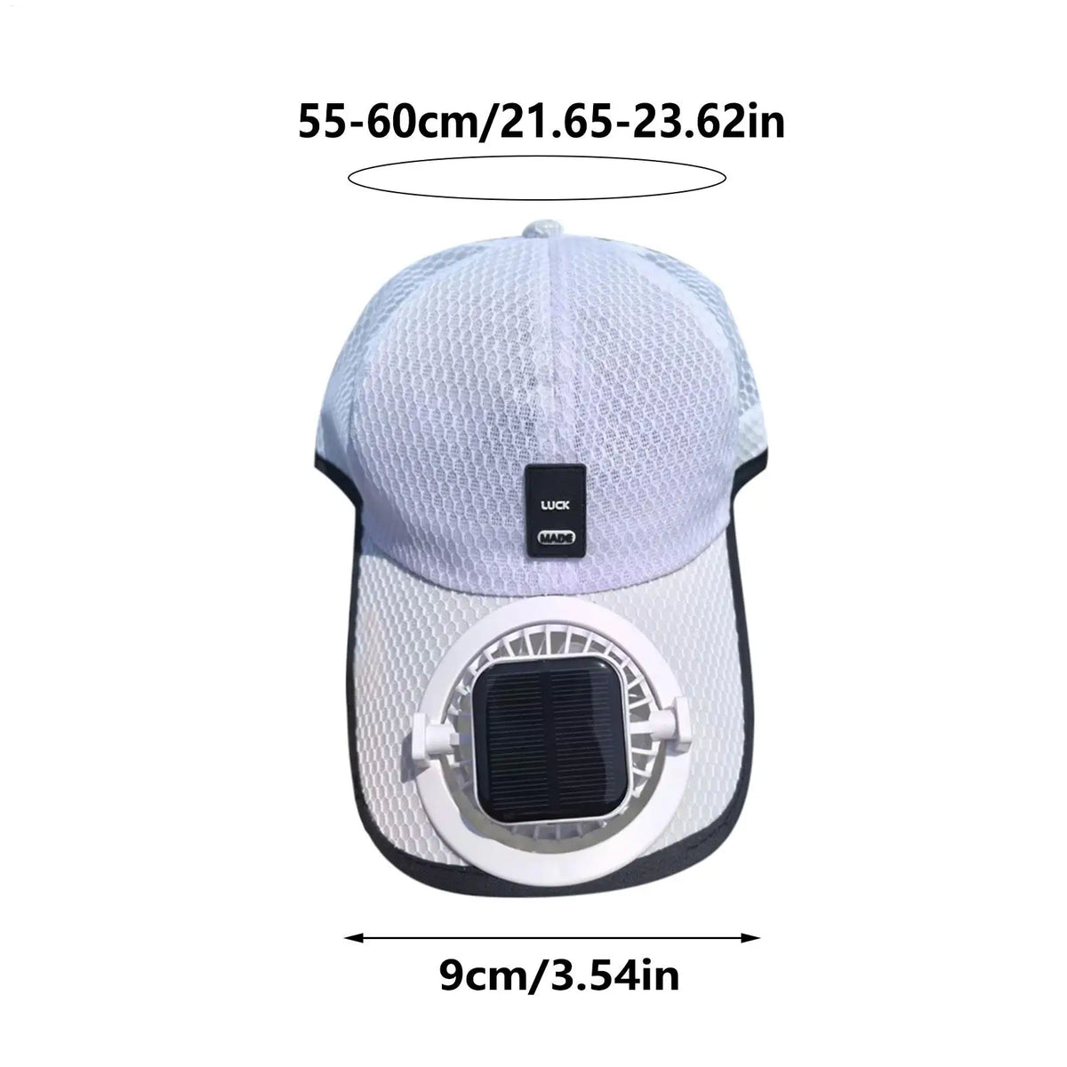 Solar Fan Baseball Hat – UV Protection Wide Brim Sun Hat Solar Fan Sun Hat Axl
