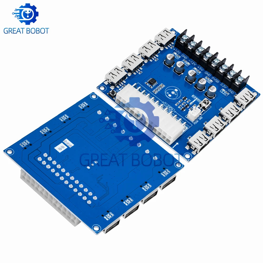 ATX Adapter Board Desktop PSU Power Module with USB Charging ATX Power Module Axl