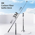 3M Carbon Fiber Invisible Selfie Stick for Insta360 & DJI Camera Selfie Stick Axl Default Title