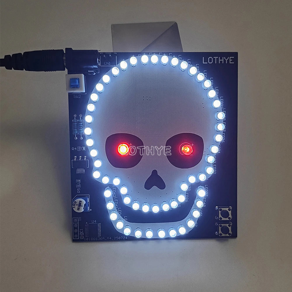 Skull & Ghost DIY Soldering Kit – Flashing LED Electronics Project DIY Electronics Kit Axl