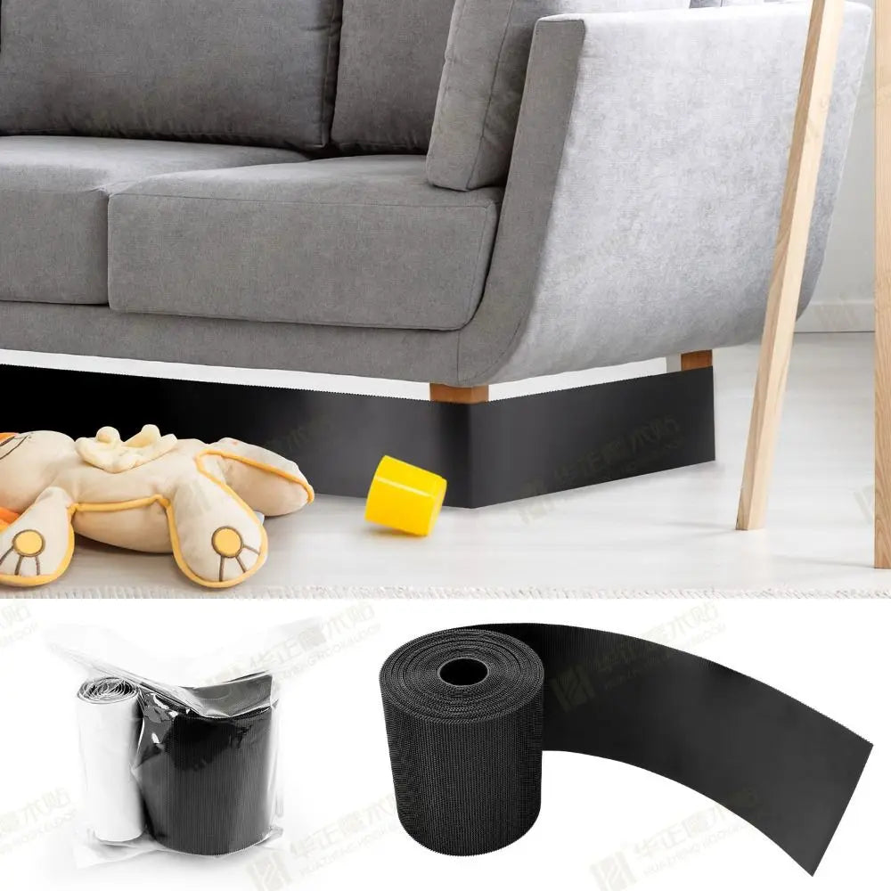 Sofa Toy Blocker – Nylon Under Couch Baffle with Adhesive Strap Furniture Gap Blocker Axl