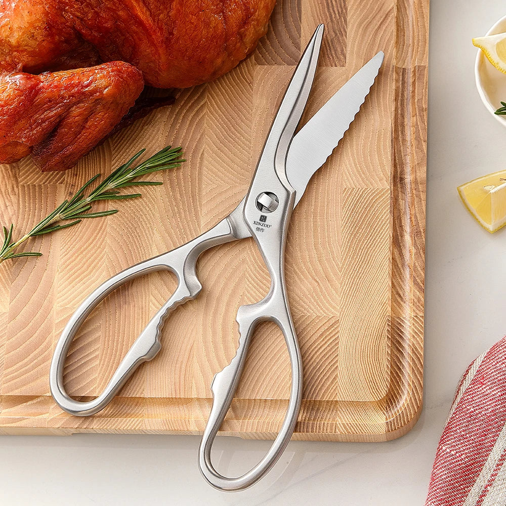 XINZUO Kitchen Scissors – Forged 3Cr13 Steel Removable Blades Kitchen Scissors Axl