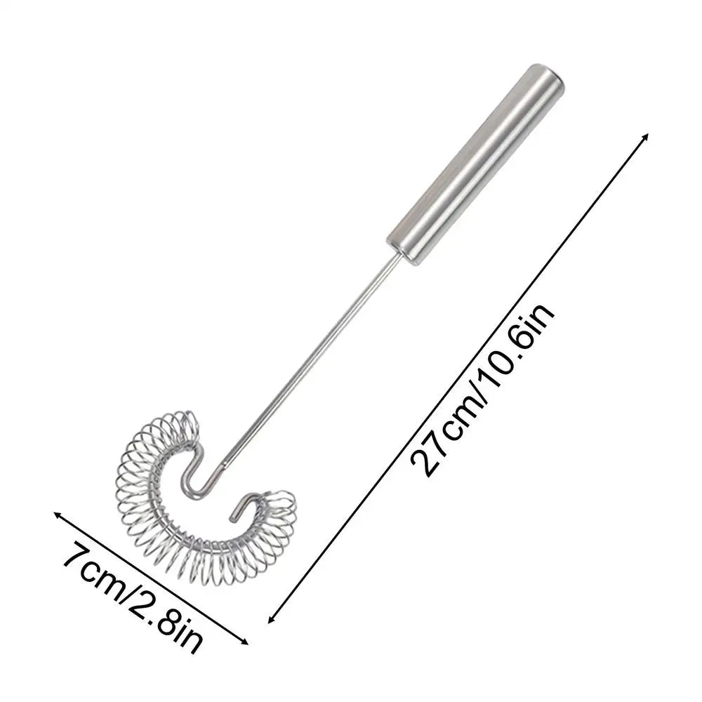 Stainless Steel Hand Whisk – Spiral Egg Beater & Baking Tool Kitchen Hand Whisk Axl Blue