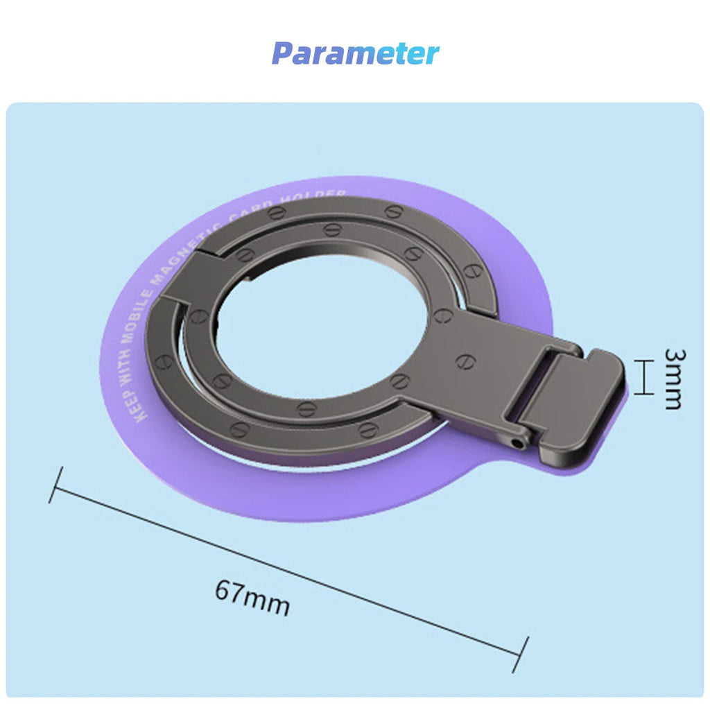 Magnetic Foldable Ring Grip & Stand for MagSafe iPhone Phone Ring Stand Axl