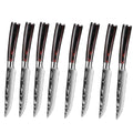 Damascus Steak Knife Set 2–8 Pc | Stainless & Wood Handle Steak Knife Set Axl 8pcs