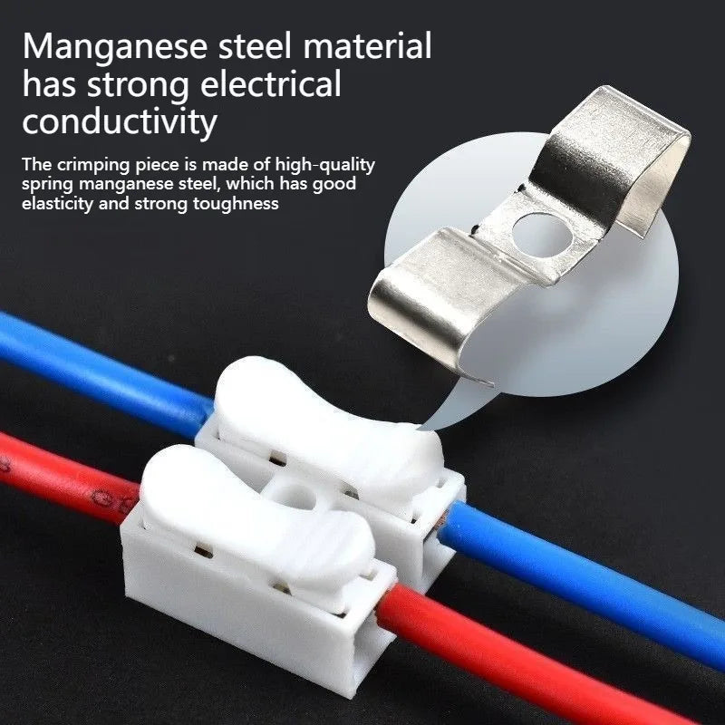Quick Spring Clamp Wire Connector – No-Screw Terminal Block Set Wire Terminal Block Axl