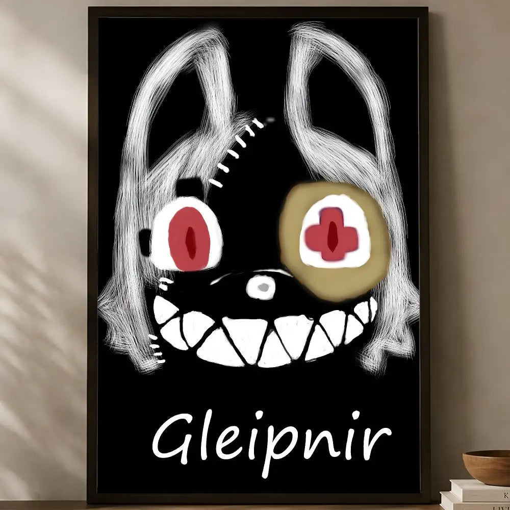 Gleipnir Anime Poster – Self-Stick HD Waterproof Wall Art Anime Wall Poster Axl White08 40X50cmNoframe