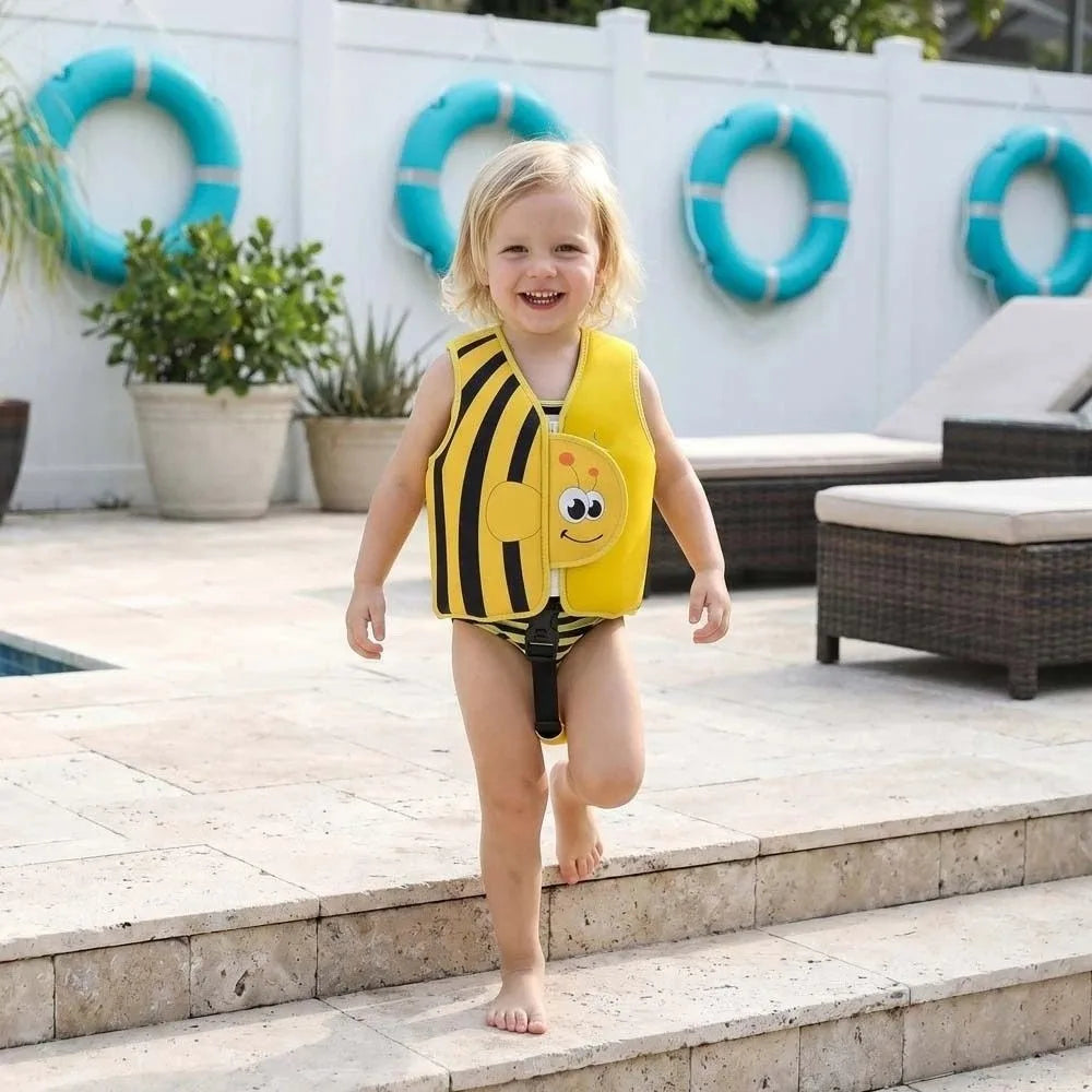 Kids Cartoon Buoyancy Vest – Adjustable Floating Swim Jacket Kids Swim Vest Axl