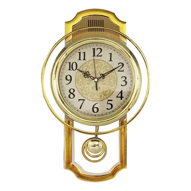Vintage Pendulum Swing Wall Clock | Shabby Chic Quartz Decor Pendulum Wall Clock Axl Style 4 14 inch