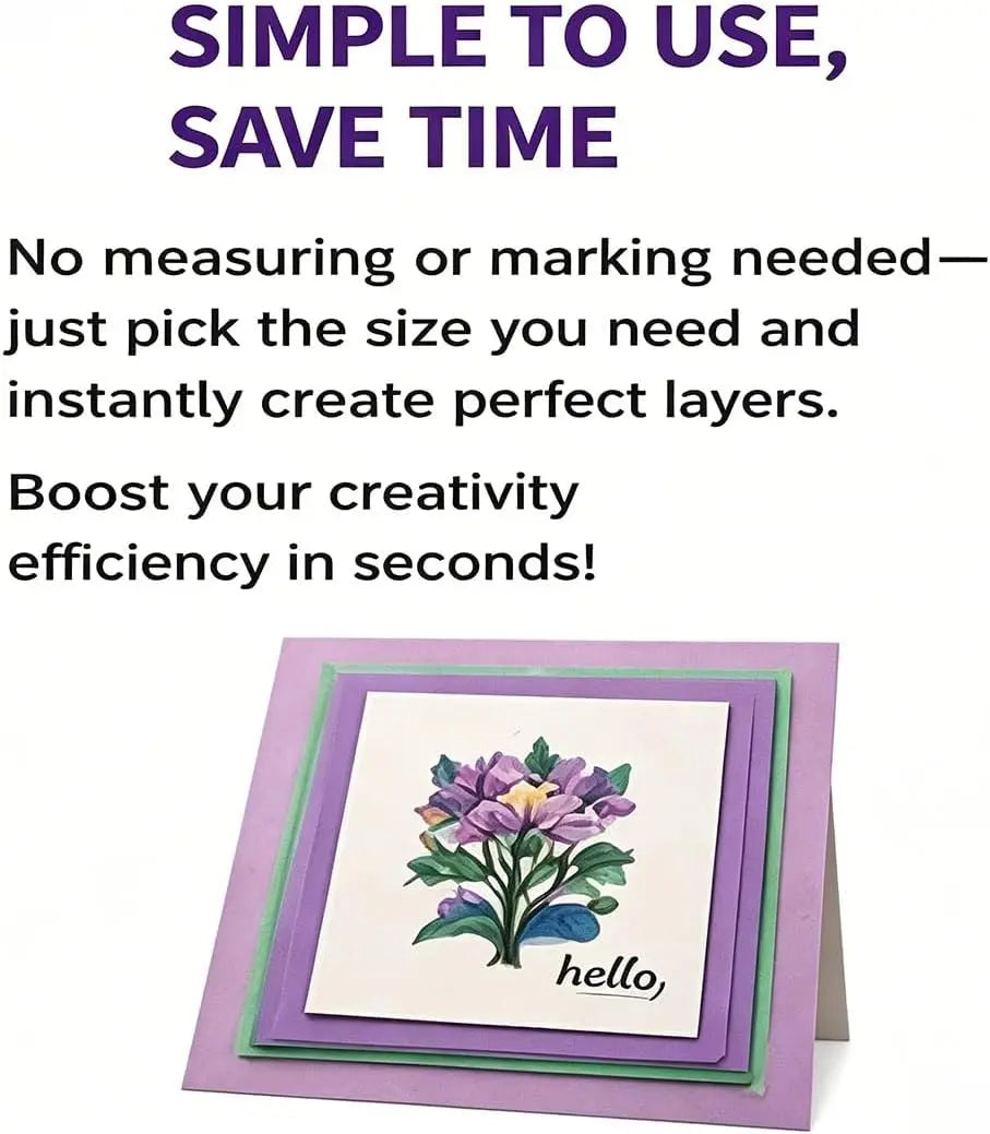 7-Piece Paper Crafting Alignment Guides & Layering Spacers Set Crafting Alignment Guides Axl