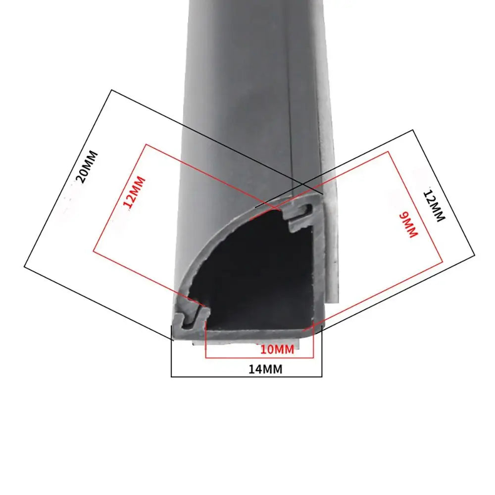 Self-Adhesive Floor Cord Cover – PVC Cable Concealer Duct Floor Cable Cover Axl Grey