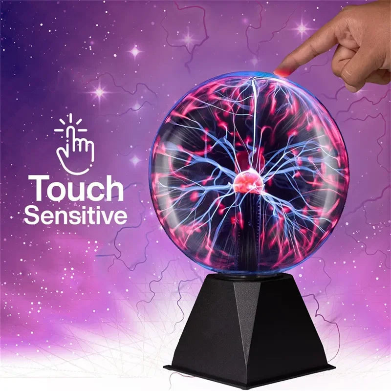 Magic Plasma Ball Touch Lamp 3–8 Inch | Night Light Décor Plasma Ball Lamp Axl