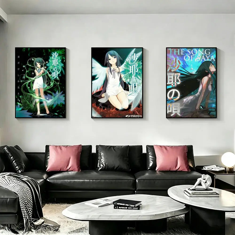Saya No Uta HD Poster – Waterproof Anime Wall Art Decor Art Wall Poster Axl