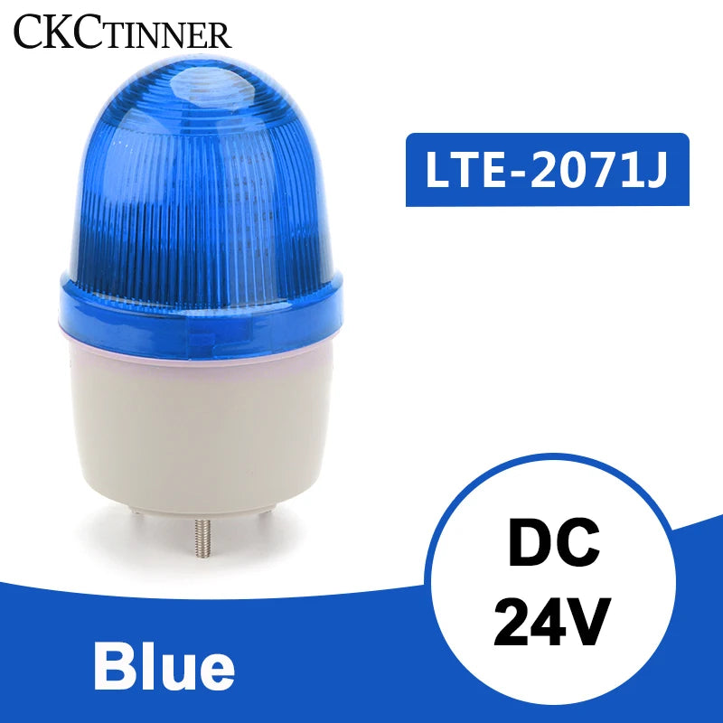 LED Strobe Warning Light 12V 24V 220V – Flashing Signal Indicator Warning Indicator Light Axl Blue 24V