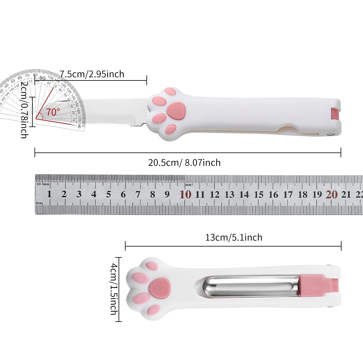 2-in-1 Folding Fruit Knife & Stainless Steel Peeler | SHENJIU Folding Fruit Knife Axl