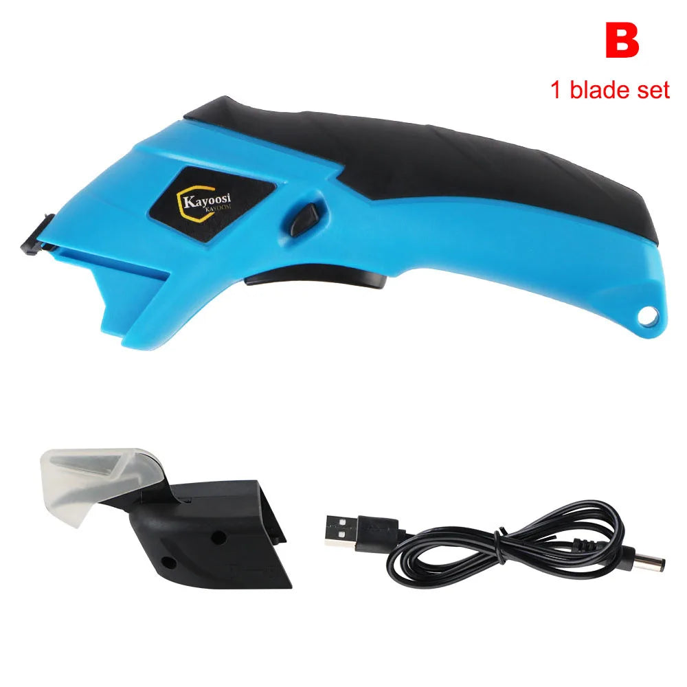 Wireless Electric Scissors – Tungsten Blade, 10,000 RPM Electric Scissors Axl 1 Blade Set
