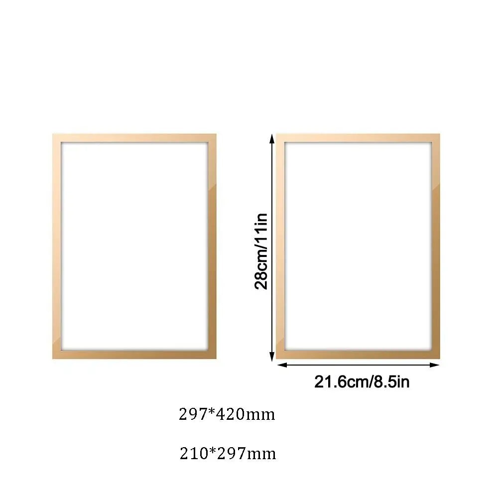 A3 & A4 Magnetic Photo Frame – Self-Adhesive Display Board Magnetic Picture Frame Axl