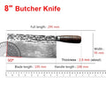 Damascus Steel Chinese Cleaver – Handmade Chef Knife Damascus Cleaver Knife Axl Cleaver Knife