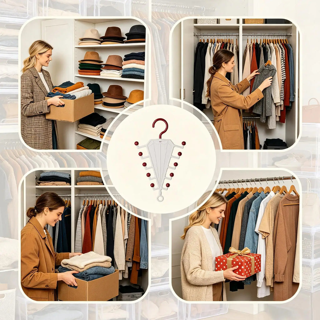 Space Saving V-Shape Clothes Hangers | Closet Organizer Rack Closet Organizer Hanger Axl