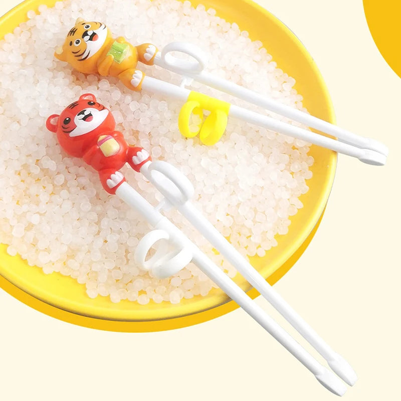 Kids Tiger Training Chopsticks – Reusable Children's Tableware Kids Training Chopsticks Axl