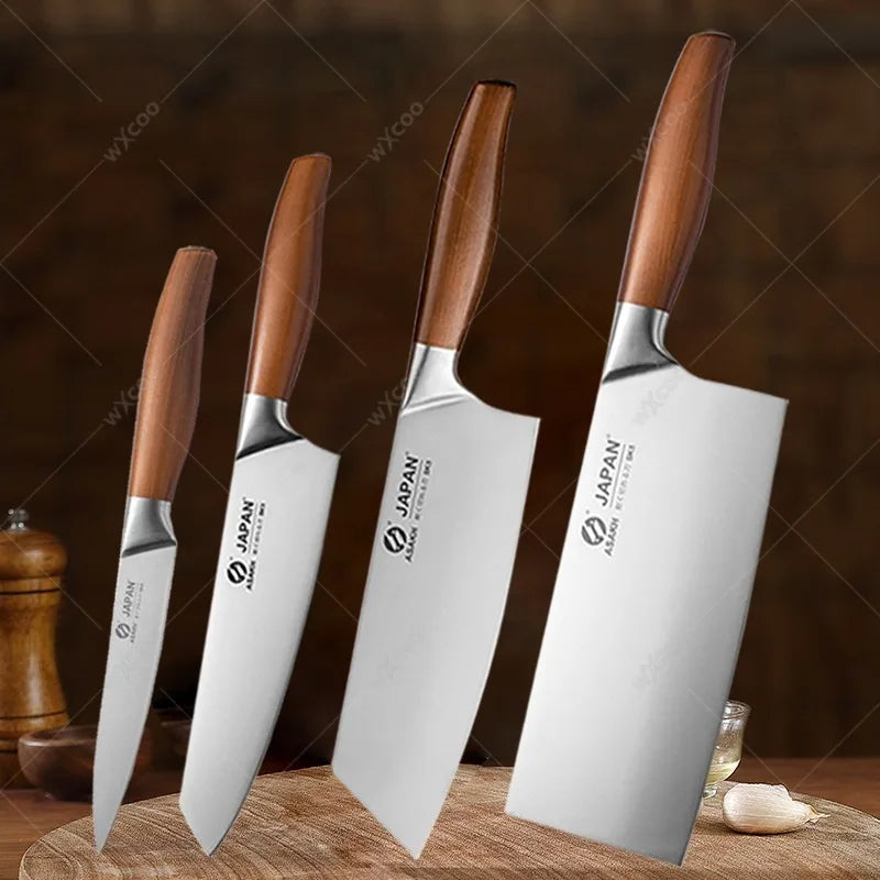 Professional Stainless Steel Kitchen Knife Set – Chef & Cleaver Kitchen Knife Set Axl