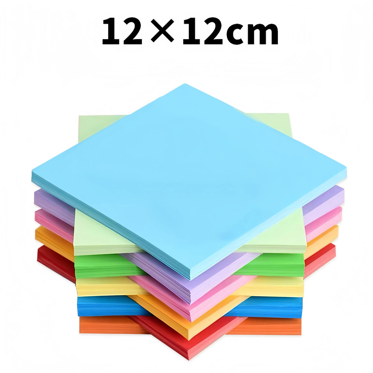 100 Sheets Square Origami Paper – Multi-Color DIY Craft Set Origami Paper Set Axl 12X12cm