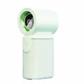Mini Handheld Fan 3000mAh USB Rechargeable 5-Speed LED Display Handheld Personal Fan Axl Green