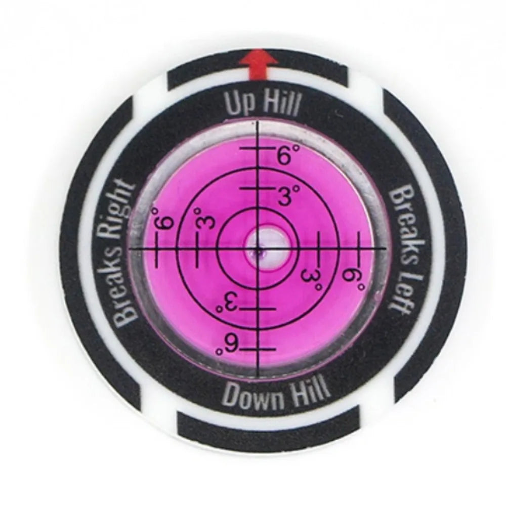 Golf Green Reading Tool – Spirit Level & Ball Marker Golf Training Aid Axl Style 12