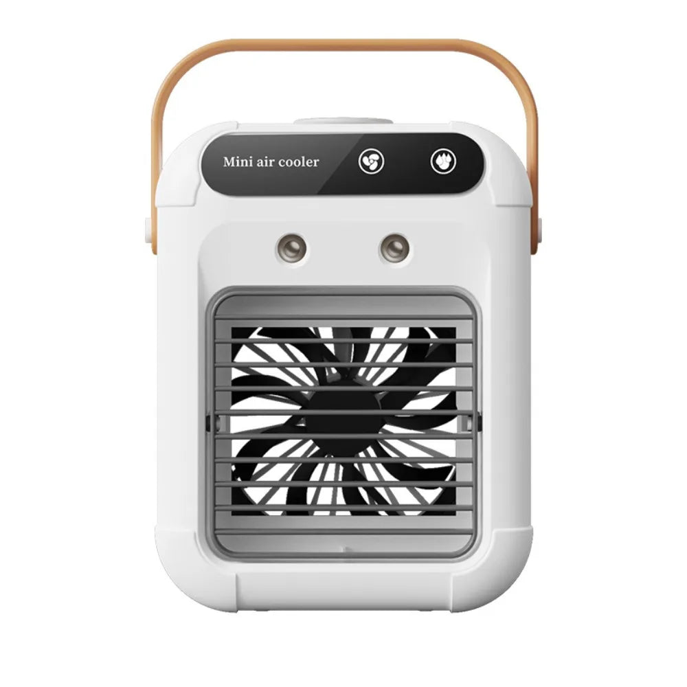 Bladeless Desktop Spray Fan – USB Mist Humidifier Cooler Desktop Mist Fan Axl White