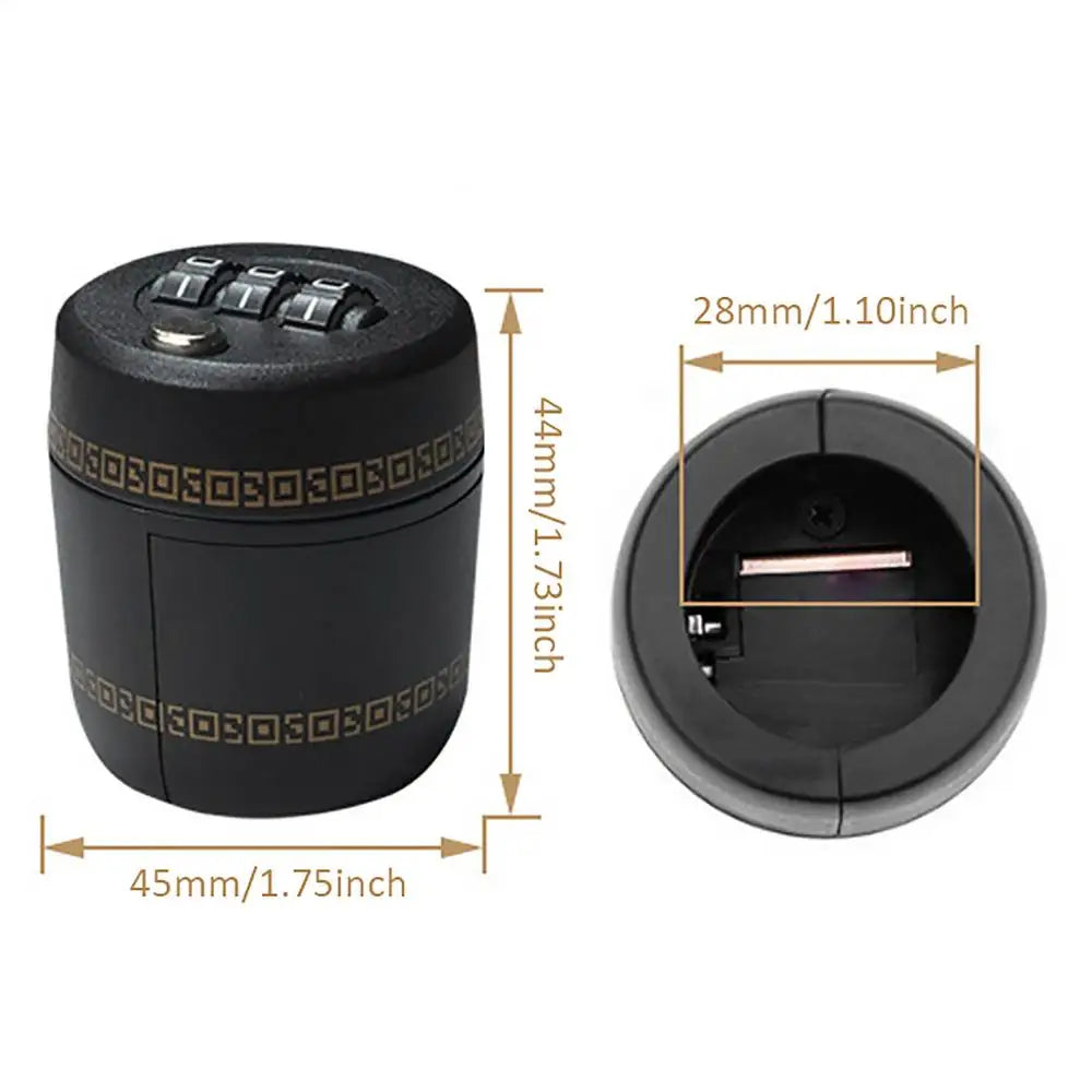 Wine Bottle Combination Lock – 3-Digit Password Stopper Wine Bottle Lock Axl Black