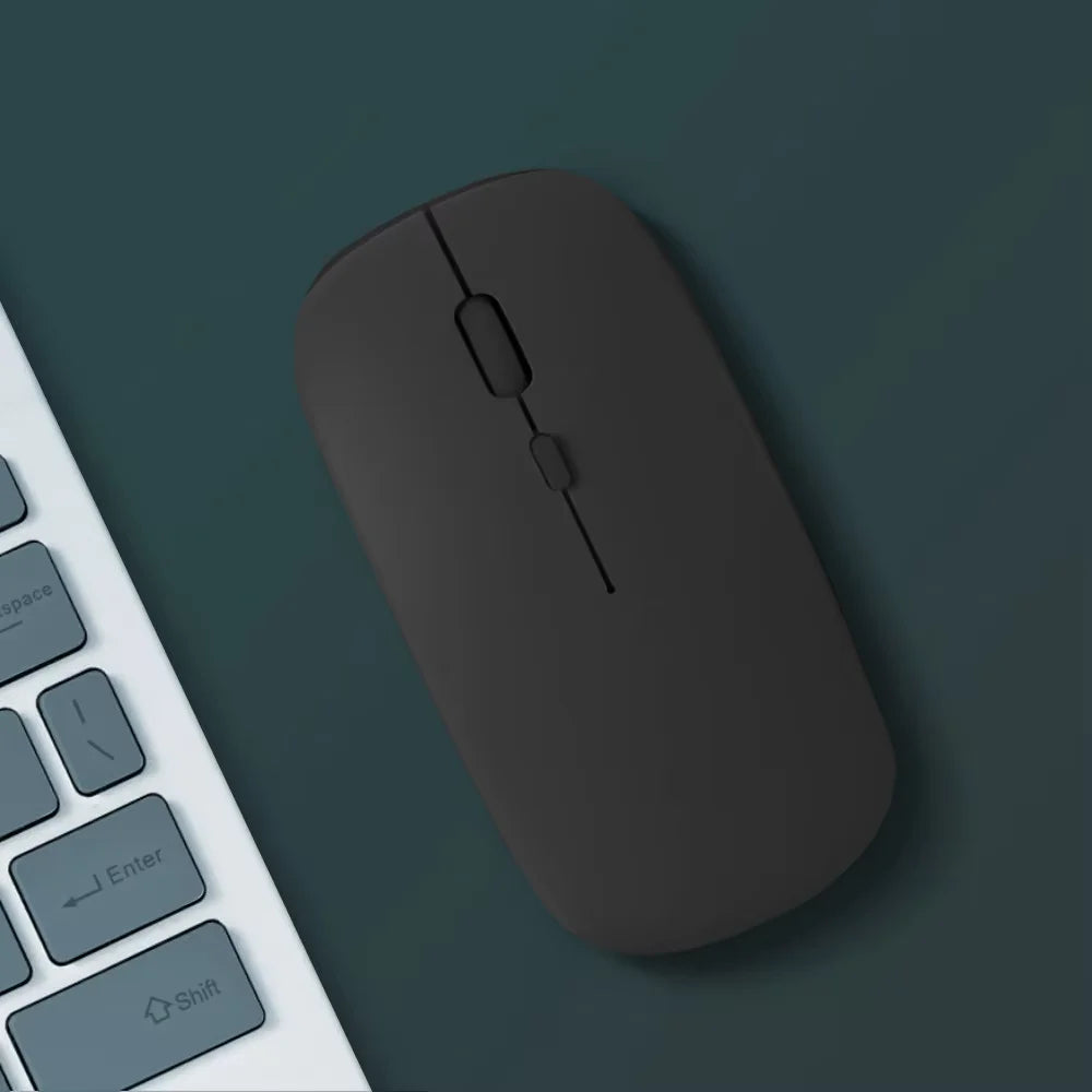 GUUGEI Bluetooth Silent Wireless Mouse – Ultra-Thin for Laptop Wireless Mouse Axl Black Bluetooth mous