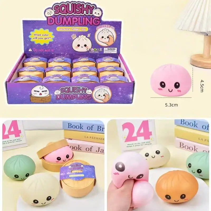 Slow Rebound Dumpling Squeeze Toy – Soft TPR Fidget Ball Squishy Fidget Toy Axl