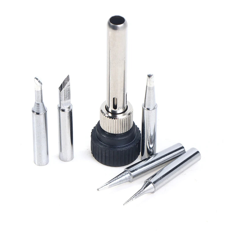 Solder Iron Tips Set & Handle Adapter for ESD & HAKKO Soldering Tips Kit Axl