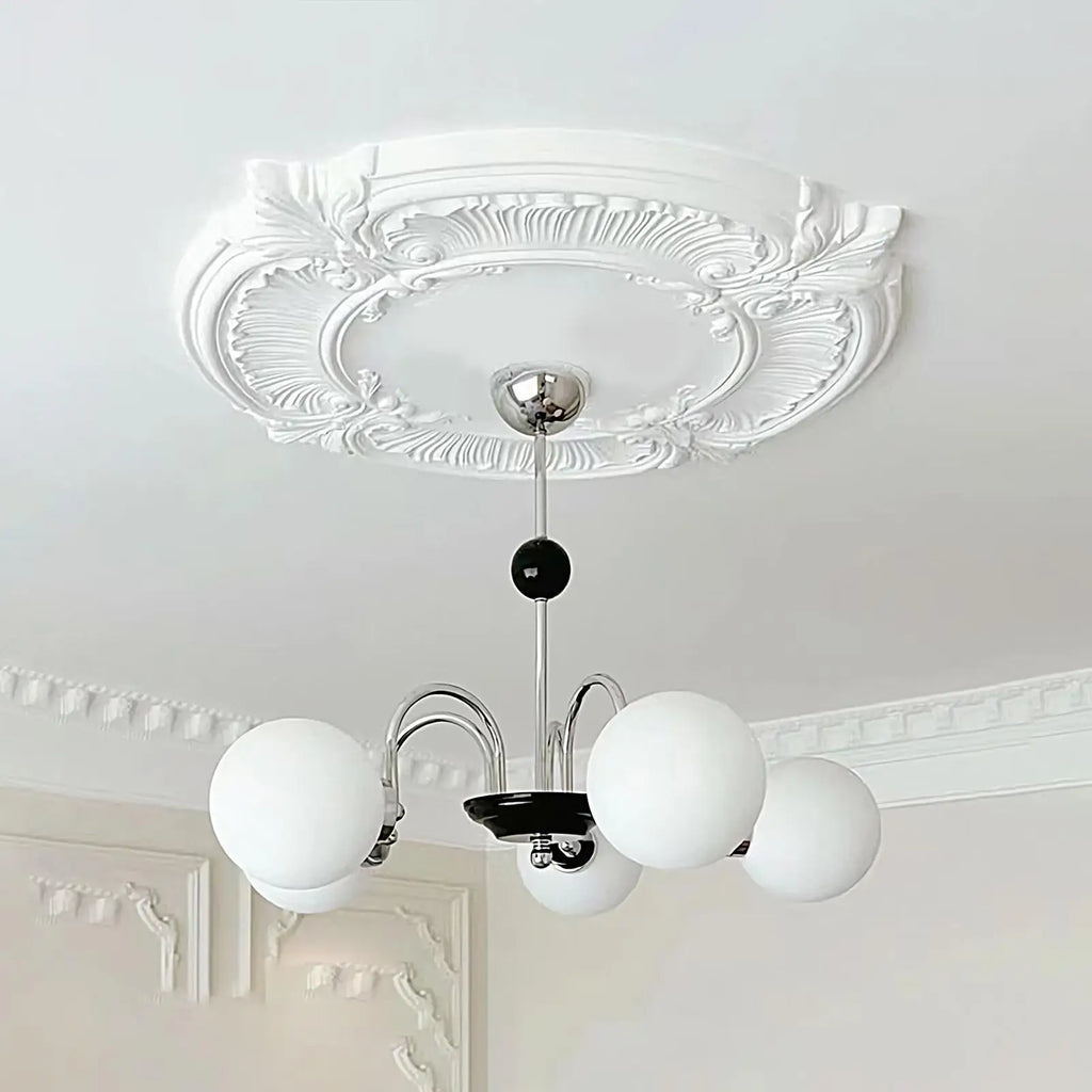 12" Split Ceiling Medallion – No-Drill Light Fixture Cover Ceiling Medallion Axl