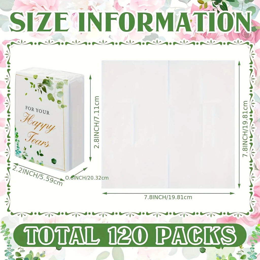 20-Pack Wedding Tissues – Bulk Soft Themed Favor Napkins Wedding Favor Tissues Axl