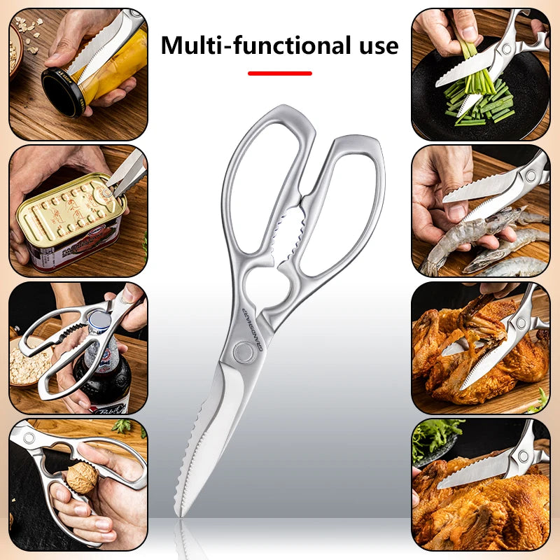 GRANDSHARP Multifunctional Kitchen Scissors – Stainless Steel Kitchen Scissors Axl