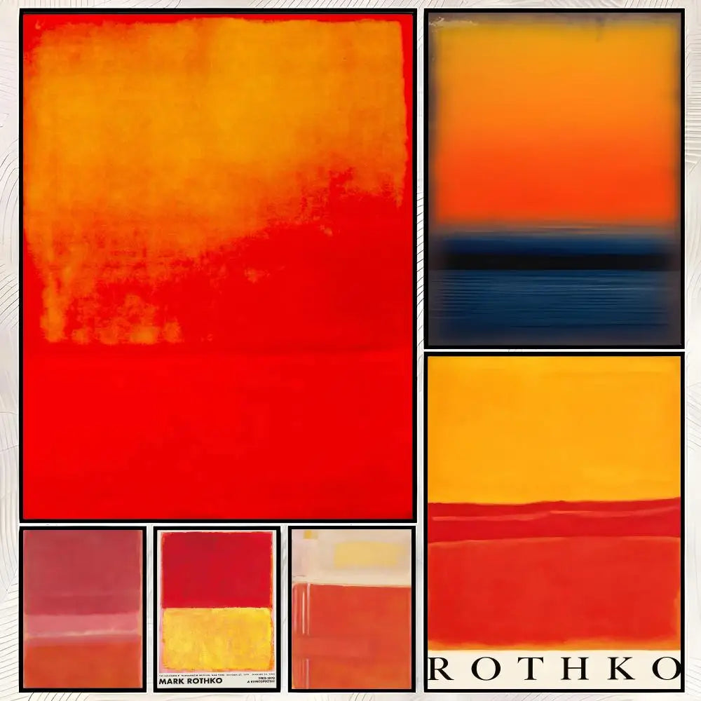 Mark Rothko Wall Art Poster – Self-Stick HD Waterproof Décor Wall Art Poster Axl