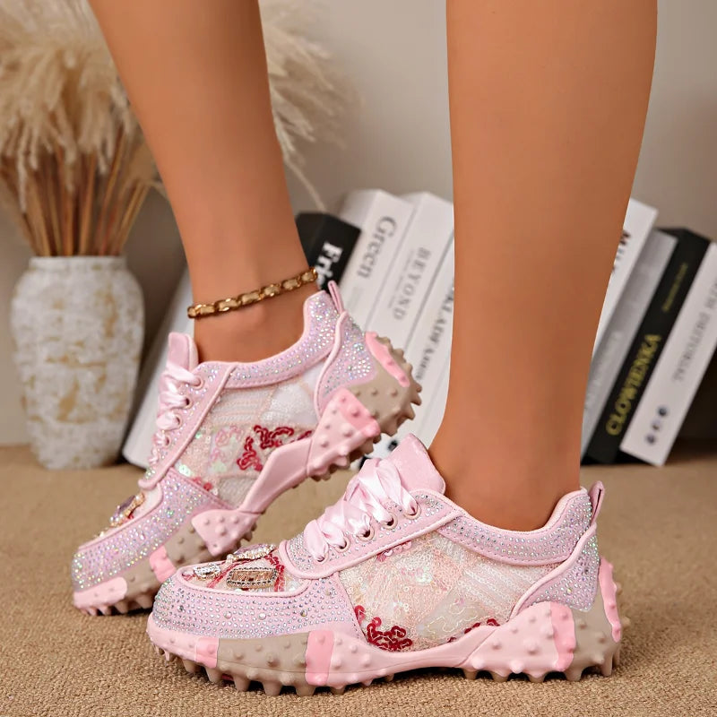 UXST Women's Fluorescent Thick-Sole Sneakers | Casual Trainers Women's Casual Sneakers Axl