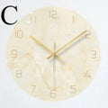 Nordic Minimalist Glass Wall Clock – Silent Quartz 30cm Wall Clock Axl Style C