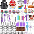 492-Piece Cake Decorating Kit – Turntable, Tips & Tools Cake Decorating Kit Axl 492pcs set
