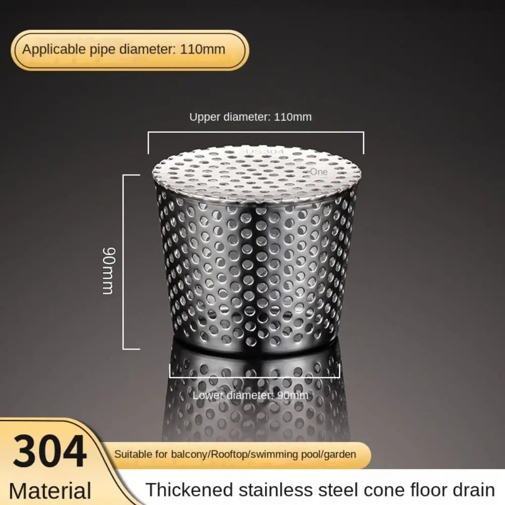Stainless Steel Round Floor Drain Cover – Anti-Clog Filter Screen Floor Drain Cover Axl 110mm