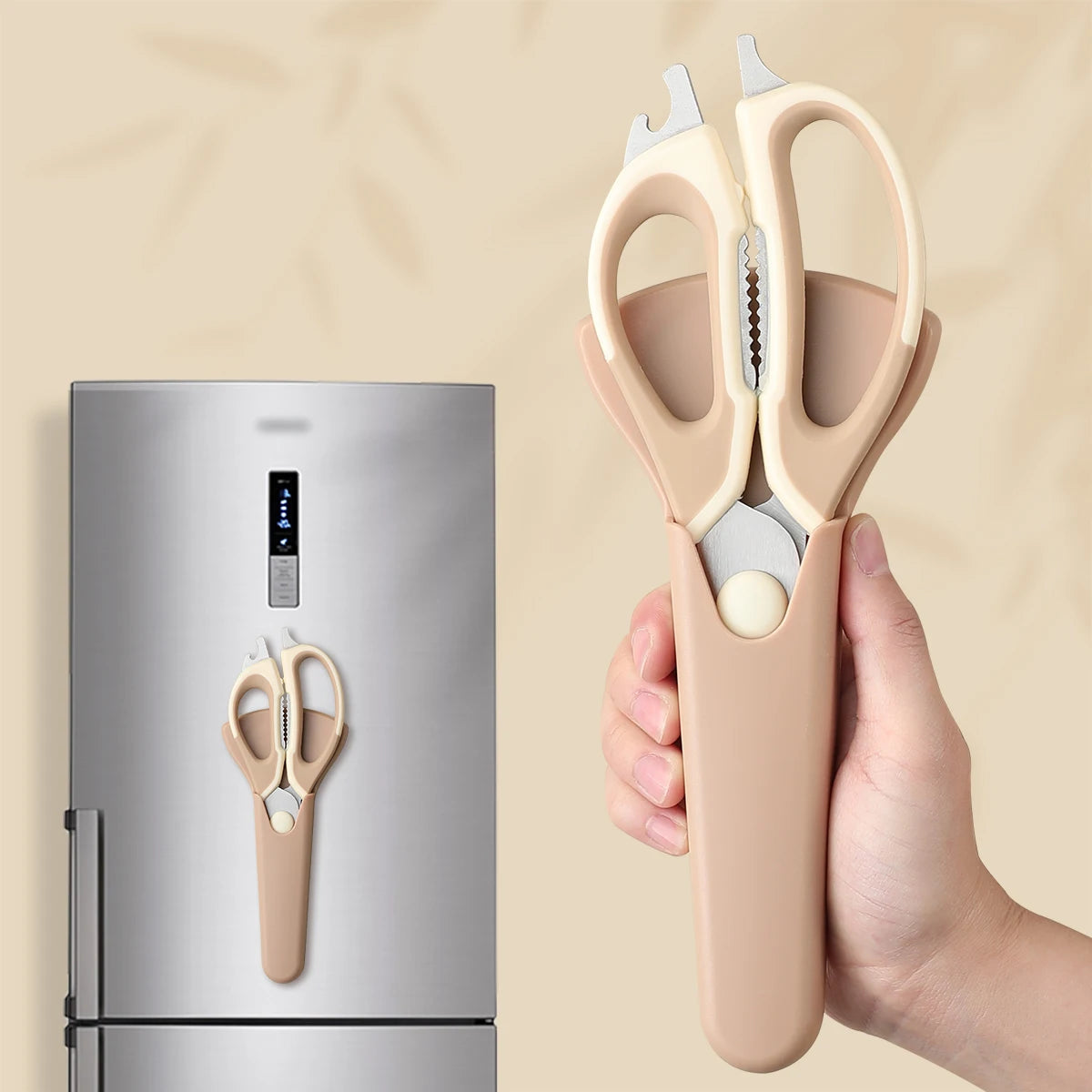 SHENJIU Take-Apart Kitchen Shears with Magnetic Holder | Bone Scissors Kitchen Shears Axl