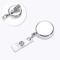 Retractable Badge Reel ID Card Holder Clip & Keyring Badge Reel Clip Axl Alligator Clip