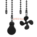 Steel Ceiling Fan Pull Chain Extender – 35cm Easy Install Fan Chain Extender Axl Black China Mainland