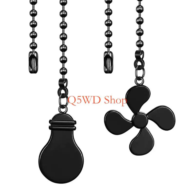 Steel Ceiling Fan Pull Chain Extender – 35cm Easy Install Fan Chain Extender Axl Black China Mainland