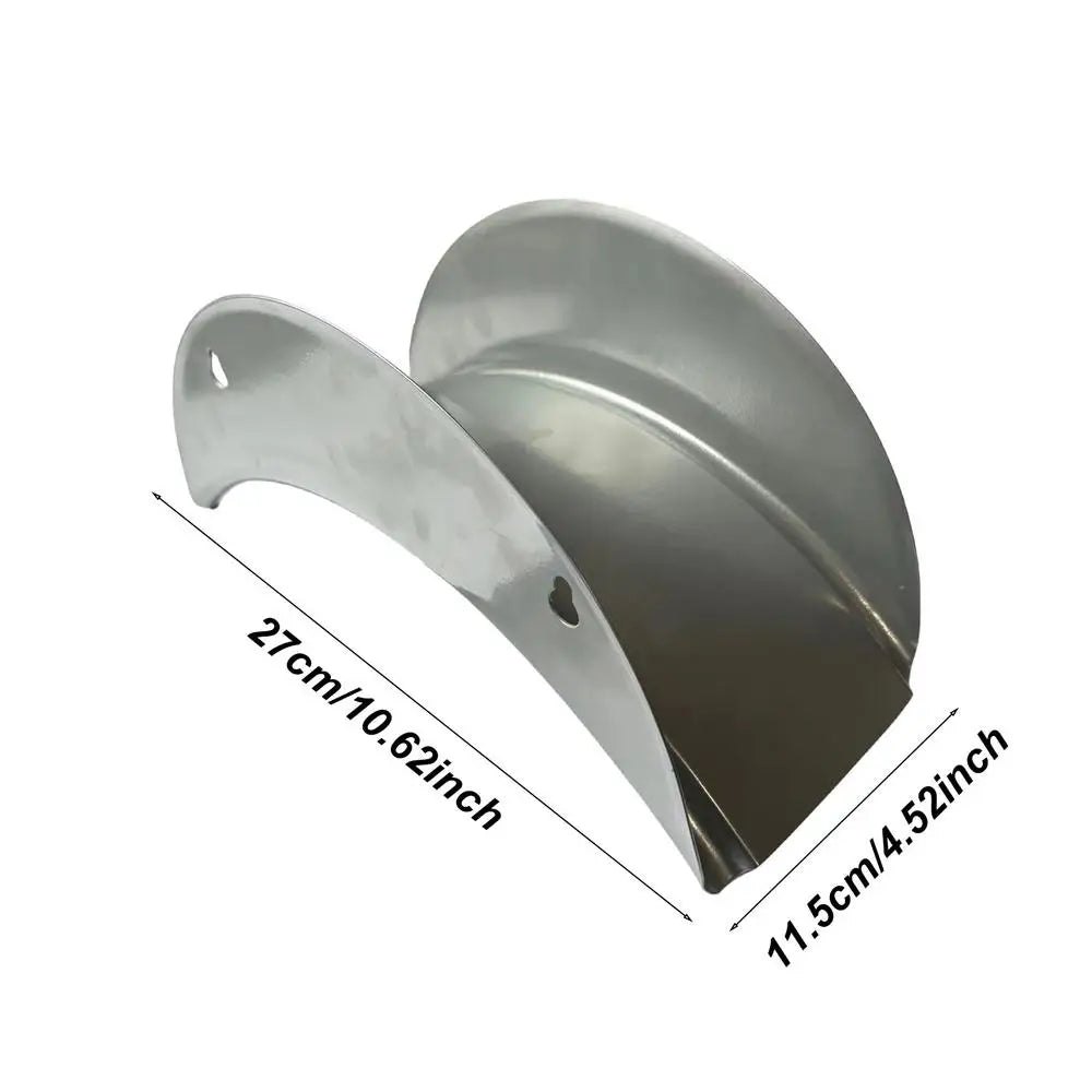 Heavy Duty Wall Mount Metal Garden Hose Hanger & Organizer Garden Hose Holder Axl Silver