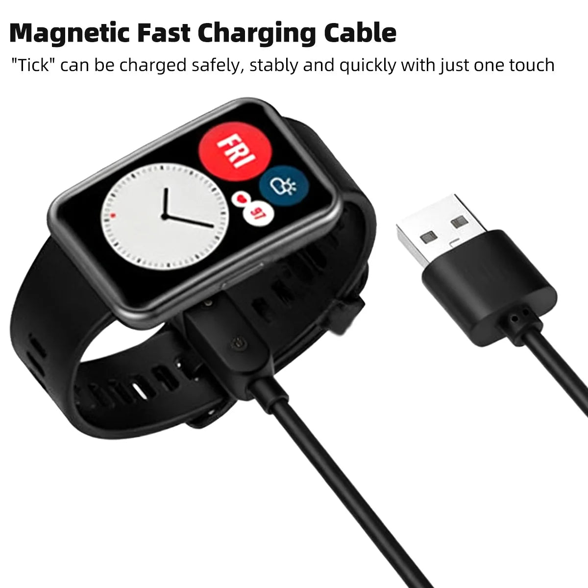 USB Fast Charging Cable for Huawei Band 6–10 & Watch Fit Smartwatch Charging Cable Axl