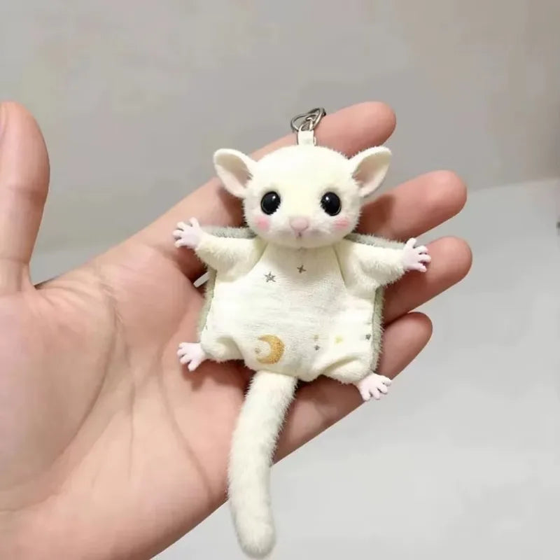 Flying Squirrel Plush Keychain – Sugar Glider Backpack Pendant Plush Keychain Pendant Axl