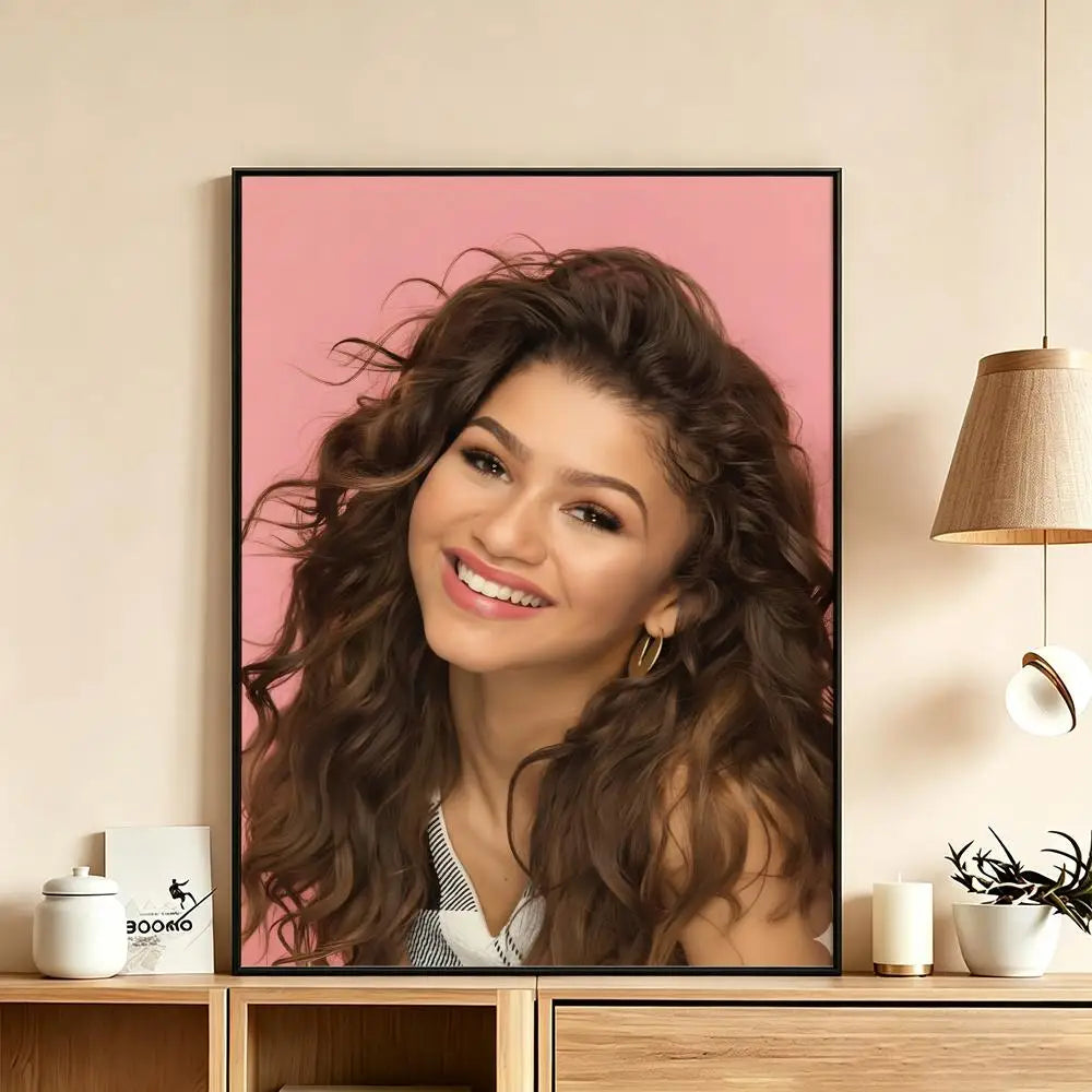 Zendaya HD Poster – Waterproof Sticky Wall Art Home Decor Wall Art Poster Axl White10 30X40cmNoframe
