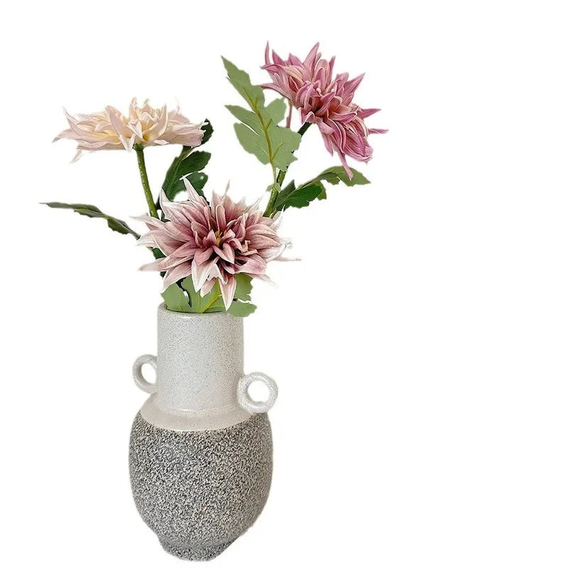 5-Pack Large Dahlia Artificial Flowers – Real Touch Stems Artificial Flower Stems Axl